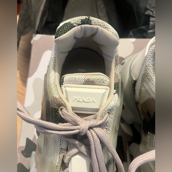 Men’s Prada Rubber Knit Camo sneaker in size UK 7 US 8 New in Box - Picture 3 of 16